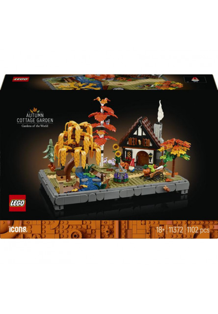 Chata a jesenná záhrada