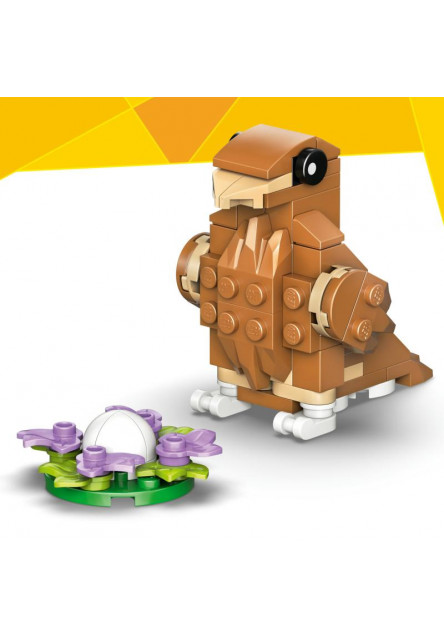 Roztomilý škrečok s kvetinou