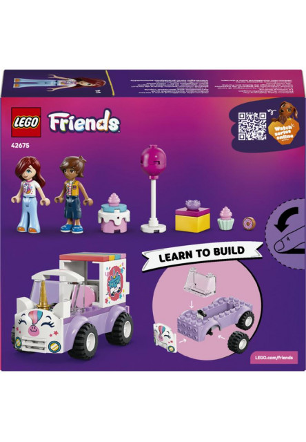 Jednorožie donáškové auto s tortou