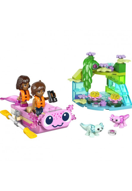 Dobrodružný čln s axolotlami