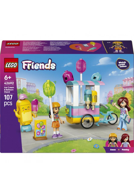 Stánok so zmrzlinou a balónmi