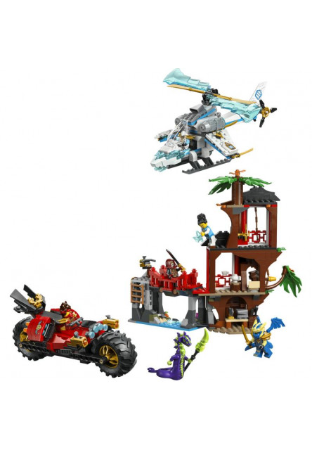 Súboj nindža vozidiel a domček na strome