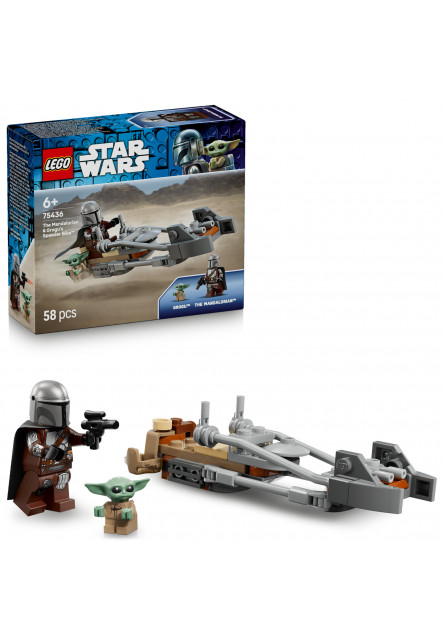 Mandalorian, Grogu a spídrová motorka