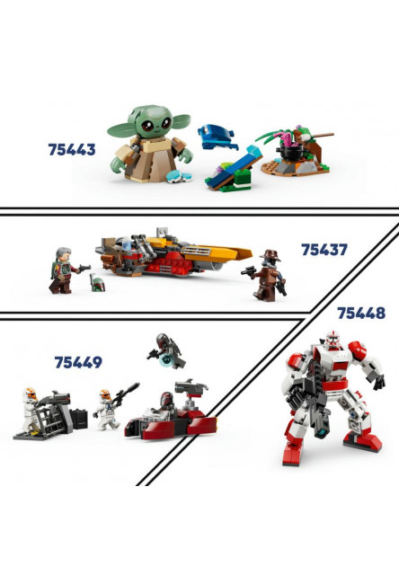 Mandalorian, Grogu a spídrová motorka