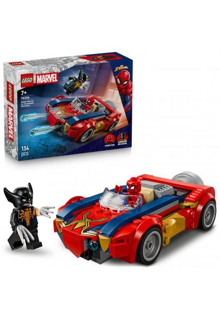 Spider-Man a auto vs. venomizovaný Wolverine