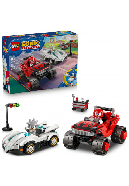 Silver a jeho auto vs. Knuckles a jeho monster truck