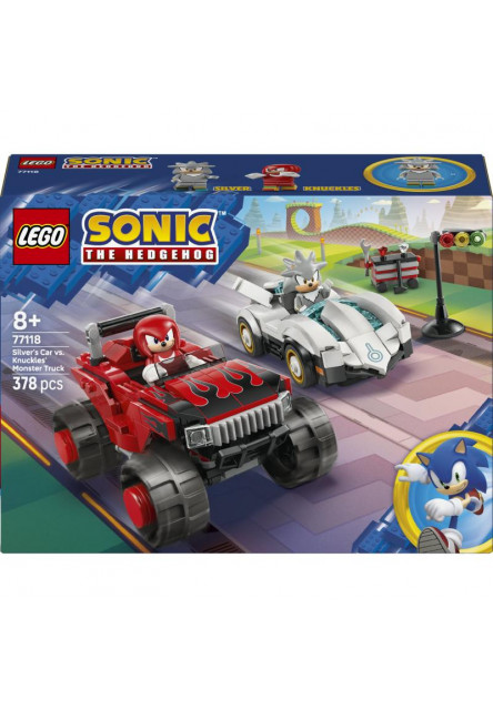 Silver a jeho auto vs. Knuckles a jeho monster truck