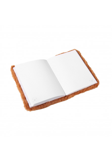 Plyšový blok - Hnedá mačka