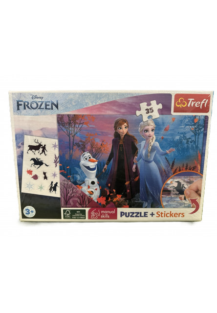 Trefl Puzzle 35 + samolepky - Frozen