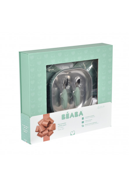 Jídelní sada pro nejmenší Sage Green