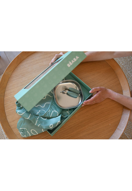 Jídelní sada pro nejmenší Sage Green