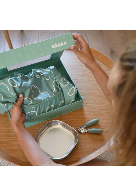 Jídelní sada pro nejmenší Sage Green