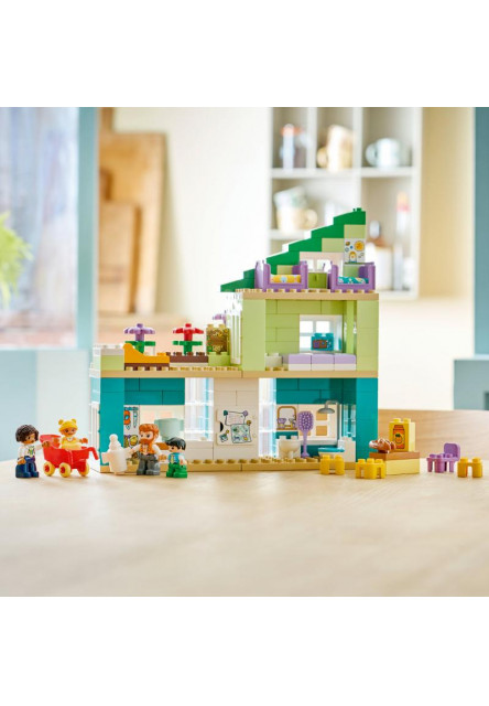 Moderný rodinný dom 3 v 1 s figúrkami