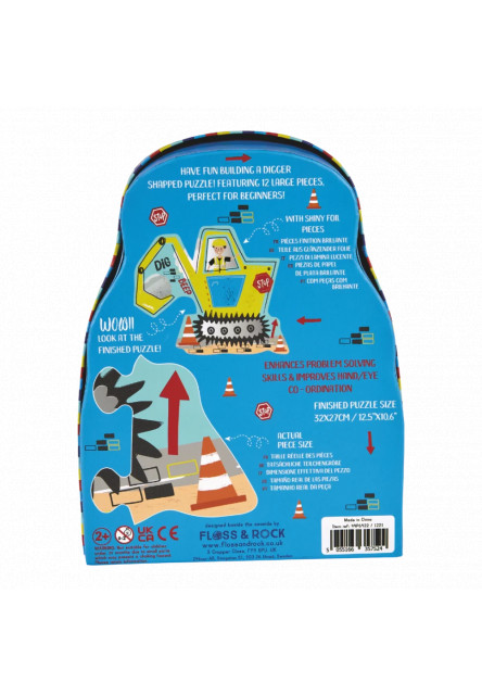 tvarované puzzle v tvarované krabičce – Stavba