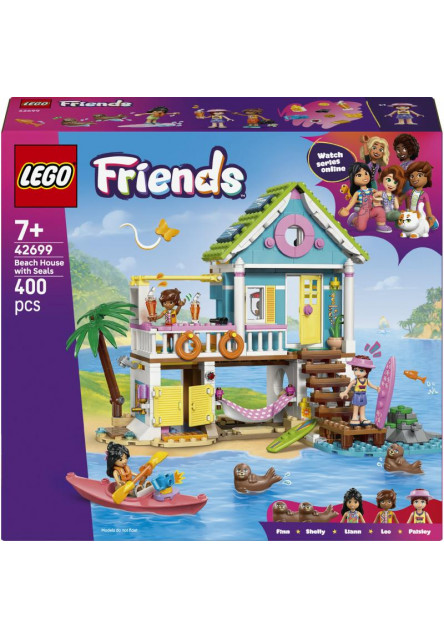 Plážový dom s tuleňmi