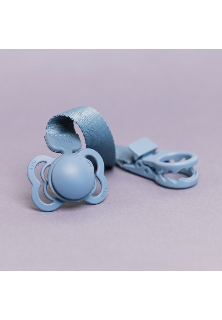 BIBS Loop klip na cumlík (Dusty Blue)
