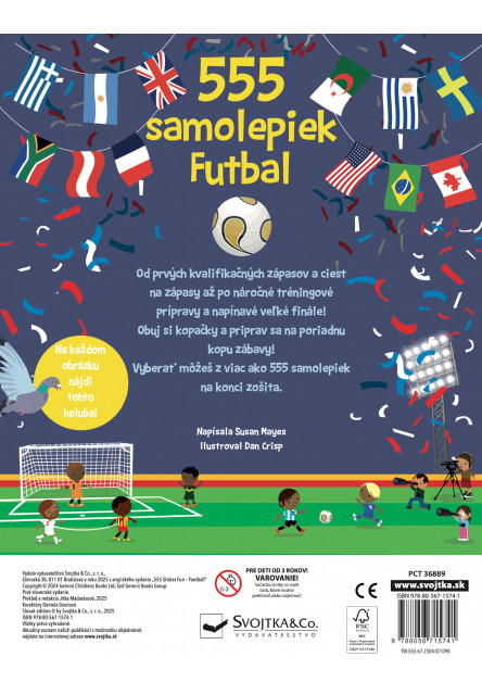 555 samolepiek - Futbal
