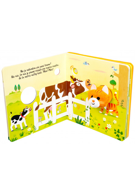 Mačička spoznáva farmu - so zvukmi a prstovou maňuškou