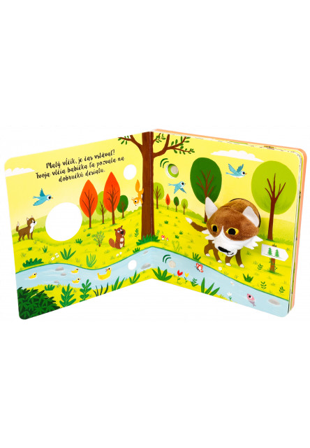 Malý vlk spoznáva les - so zvukmi a prstovou maňuškou