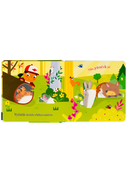 Maľovanie vodou do tašky Les