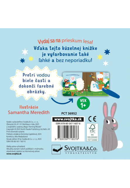 Maľovanie vodou do tašky Les