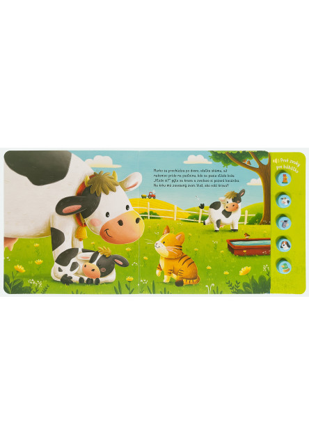 Čo počuješ na farme? Prvé zvuky pre bábätko