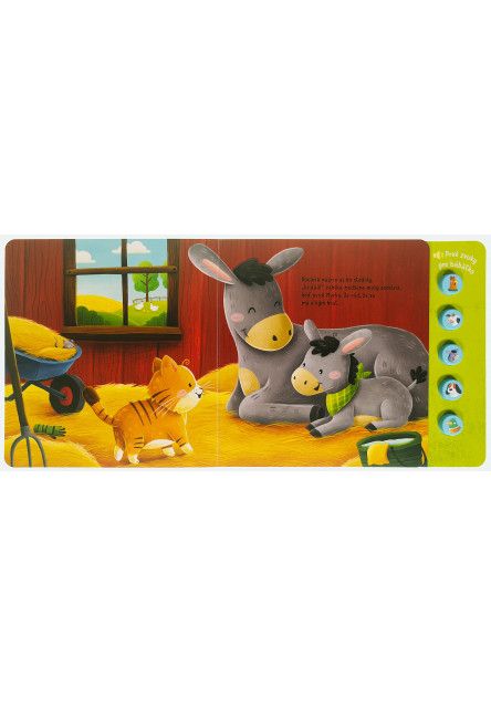 Čo počuješ na farme? Prvé zvuky pre bábätko