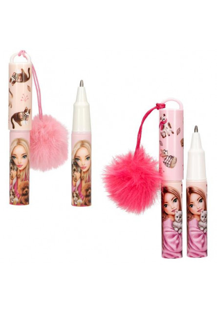 Blok s perom cyklámenová bambuľka FUR EVER FRIENDS