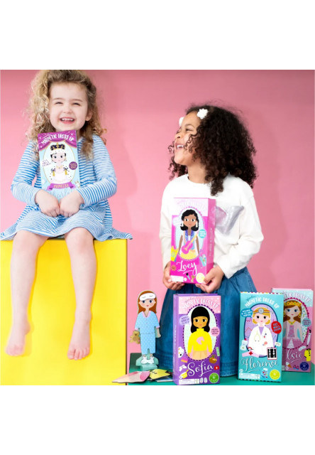 Dřevěná magnetická oblékací panenka Florence