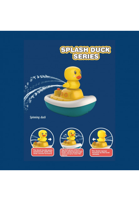 Plovoucí loďka s kačenkami