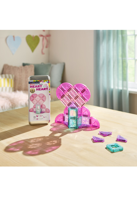 Magnetická stavebnice microMAGS Heart to Heart Travel Set 26 dílů