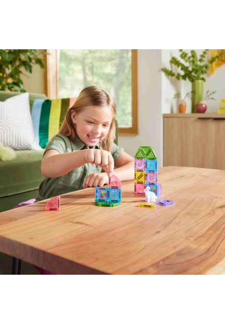 Magnetická stavebnice microMAGS Spring Garden Travel Set 24 dílů