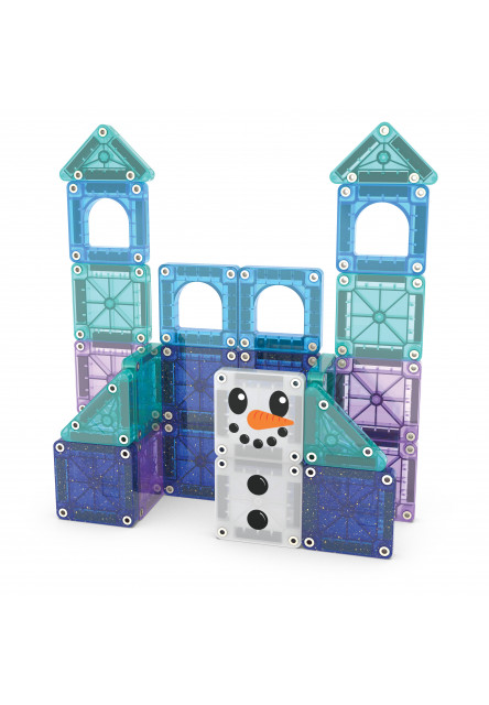 Magnetická stavebnice microMAGS Winter Wonderland Travel Set 26 dílů