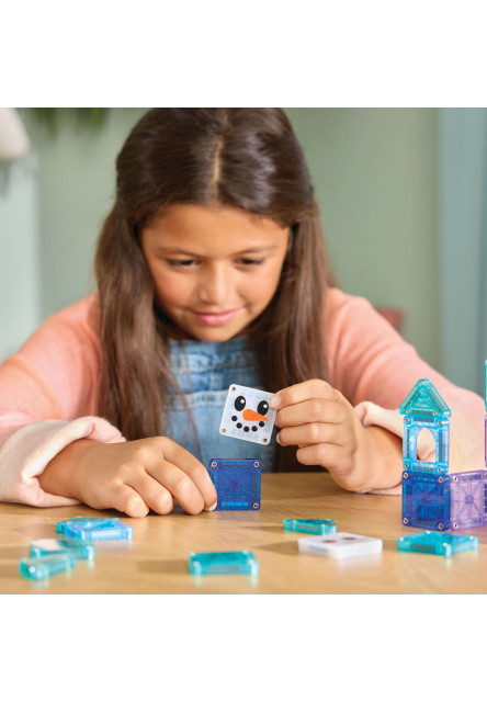 Magnetická stavebnice microMAGS Winter Wonderland Travel Set 26 dílů