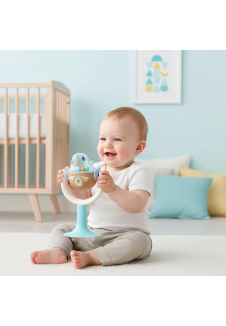 Chrastítko s přísavkou Ptáček