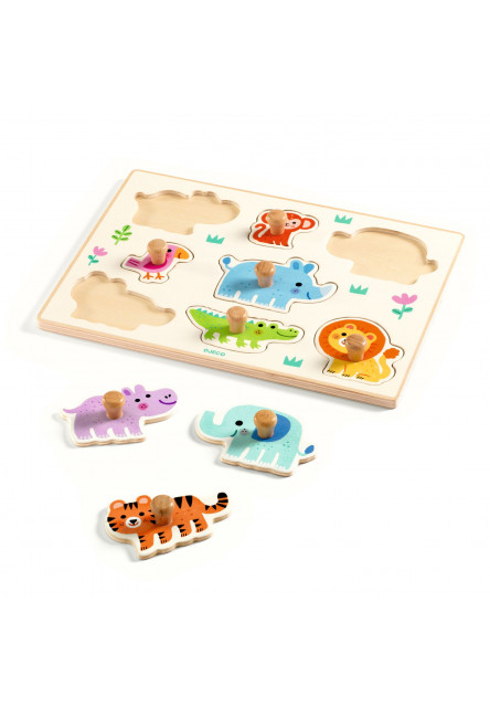 Dřevěné puzzle Hippo n Co