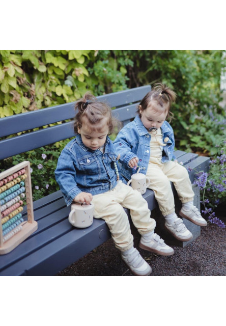 Silikónový pohárik so slamkou mushie - bees