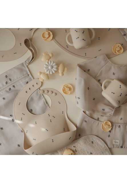 Silikónový pohárik na snack mushie - bees