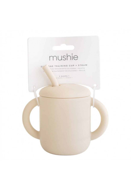 Silikónový pohárik so slamkou mushie - fairy mice