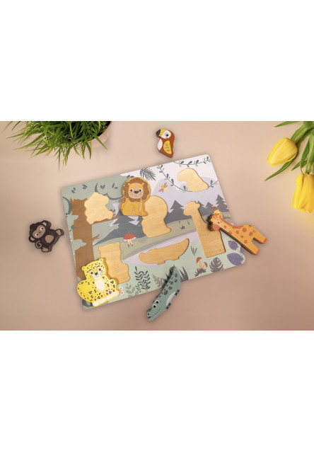 Dřevěné puzzle jungle, Wood