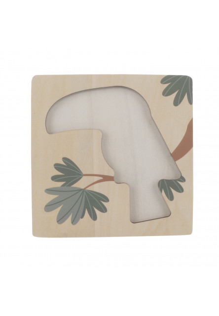 Dřevěné puzzle malé, Toucan