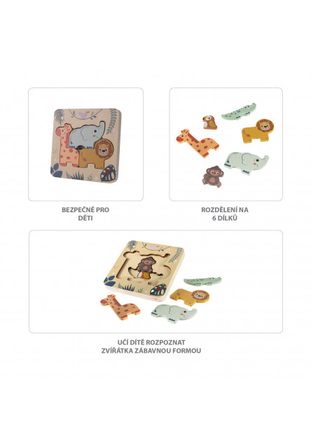 Dřevěné puzzle hlavolam, Wood