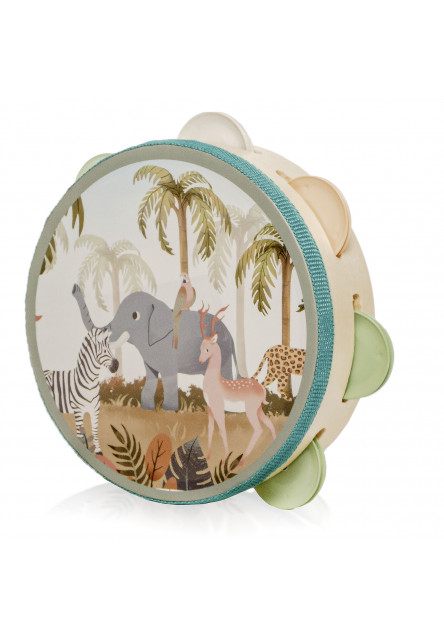 Drevená detská tamburína