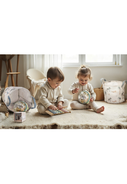 Drevená detská tamburína