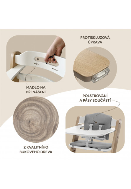 Drevená jedálenská stolička Clipp & Clapp, Pistacio Green