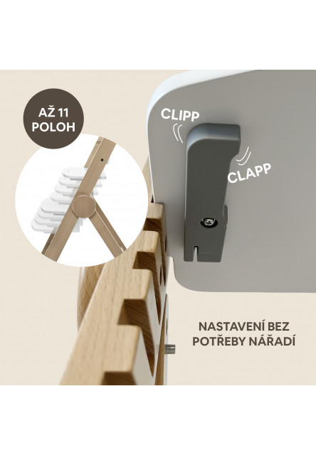 Drevená jedálenská stolička Clipp & Clapp, Pistacio Green