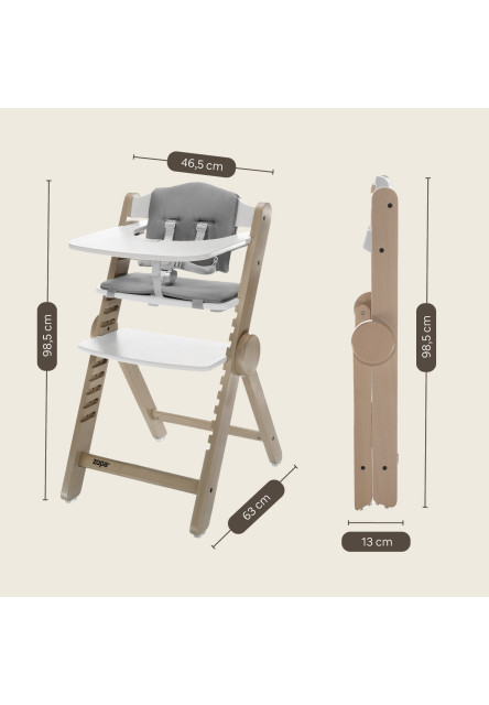 Drevená jedálenská stolička Clipp & Clapp, Pistacio Green