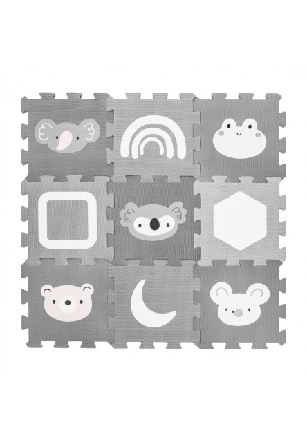 Penová podložka Puzzle 30x30 cm 9ks, Wild Life