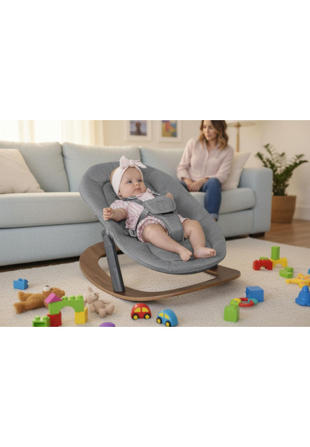 Set stolička Inpira + novorodenecký set + hojdacia základňa, Berry Black