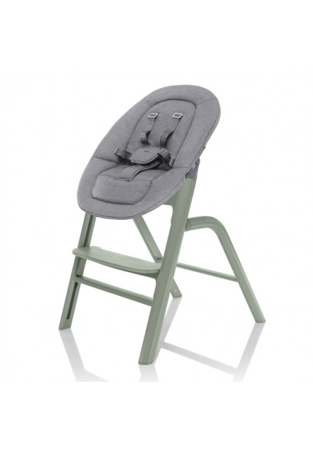 Set stolička Inpira + novorodenecký set + hojdacia základňa, Pistacio  Green